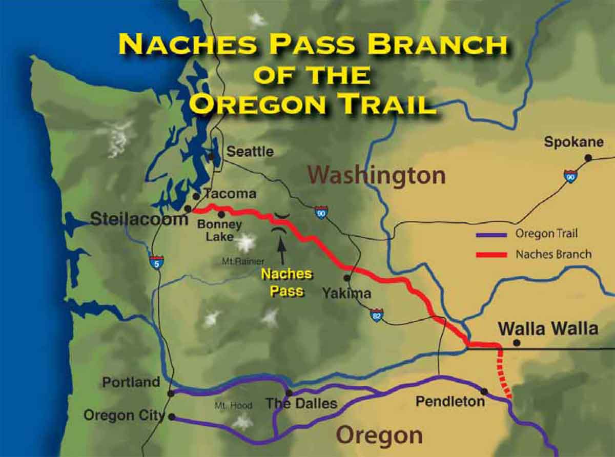 Naches Trail Pass Map (color)